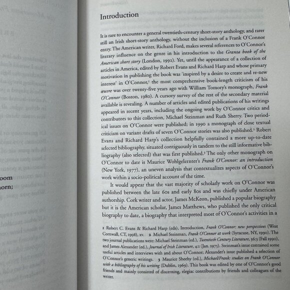Frank O'Connor Critical Essays 2007 Edited by Hilary Lennon HC Four Courts Press - Picture 13 of 16